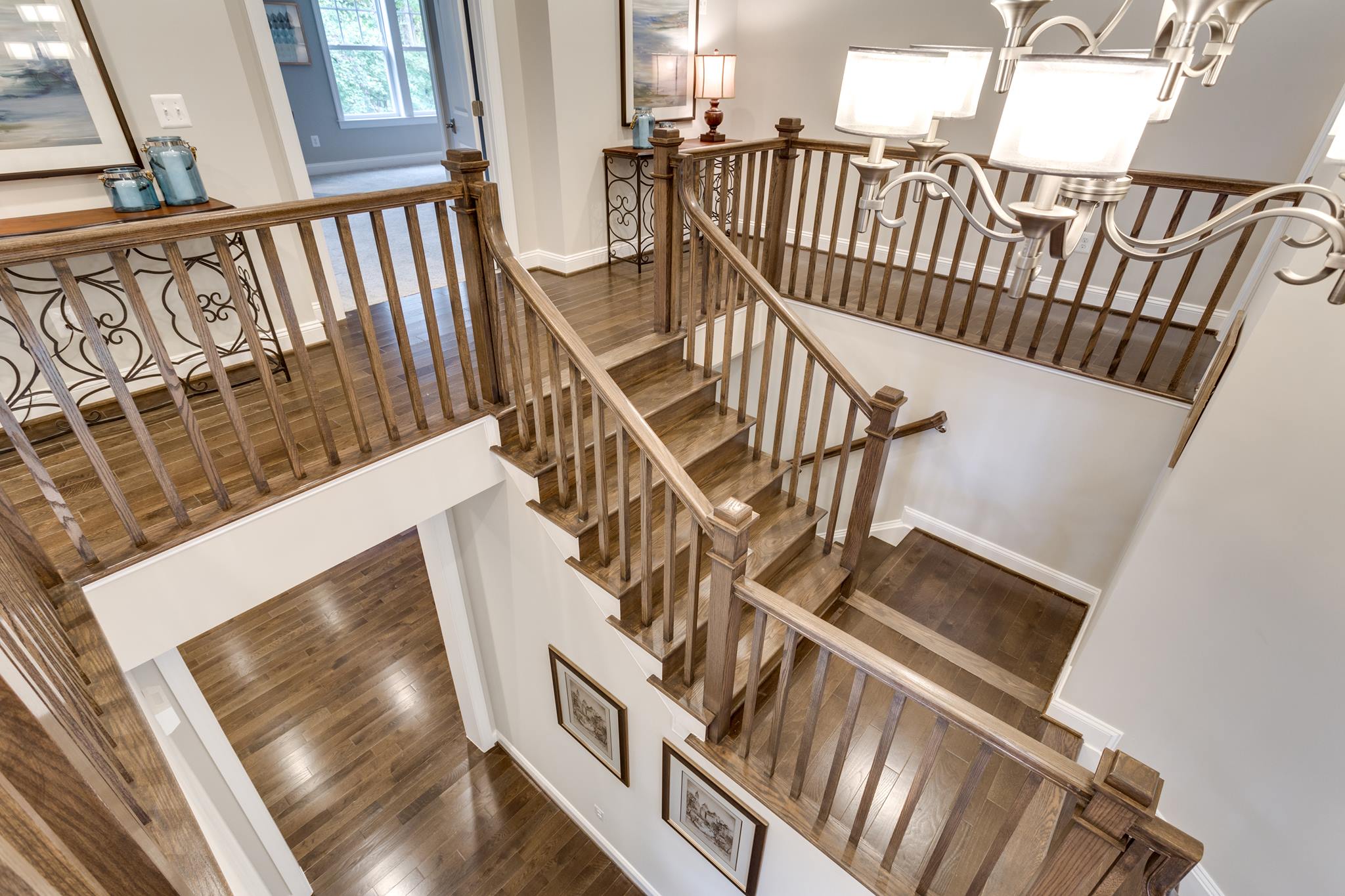 This showcases a completed loudoun stairs project within a home in northern virginia. 