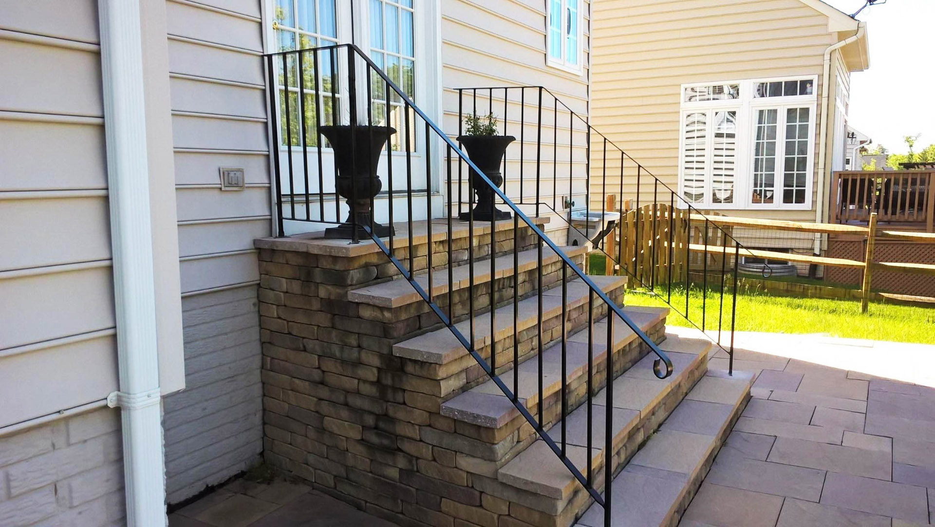 This shows Loudoun Stairs metal fabrication.