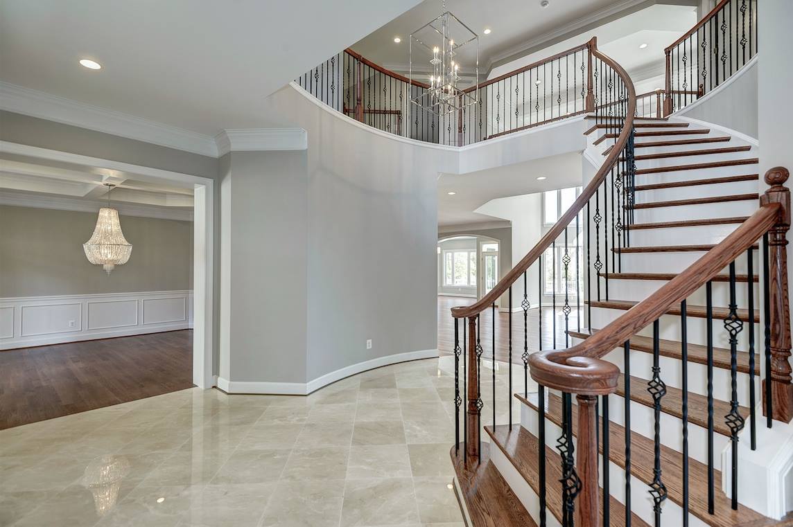 This showcases a completed loudoun stairs project within a home in northern virginia. 