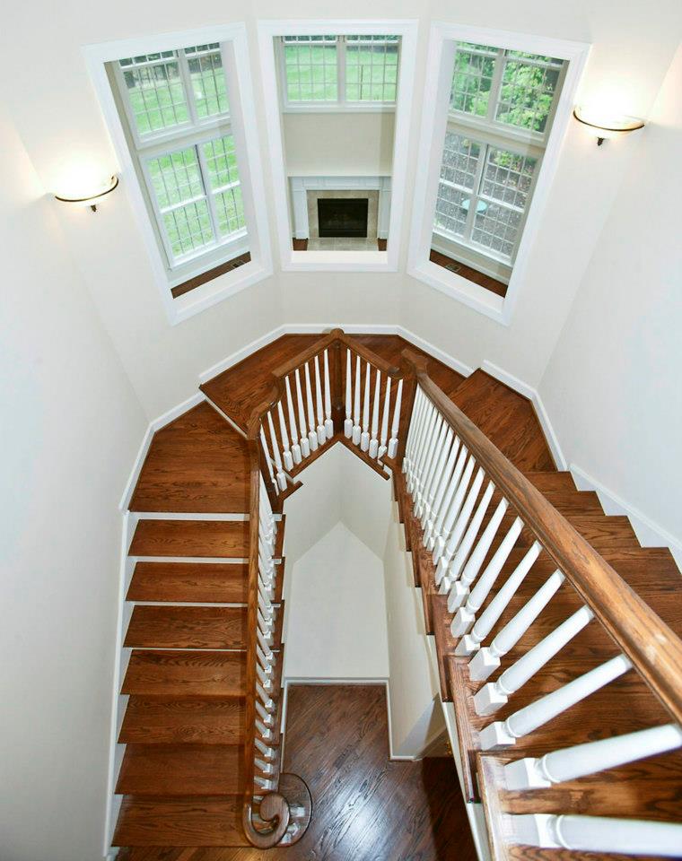 This showcases a completed loudoun stairs project within a home in northern virginia. 