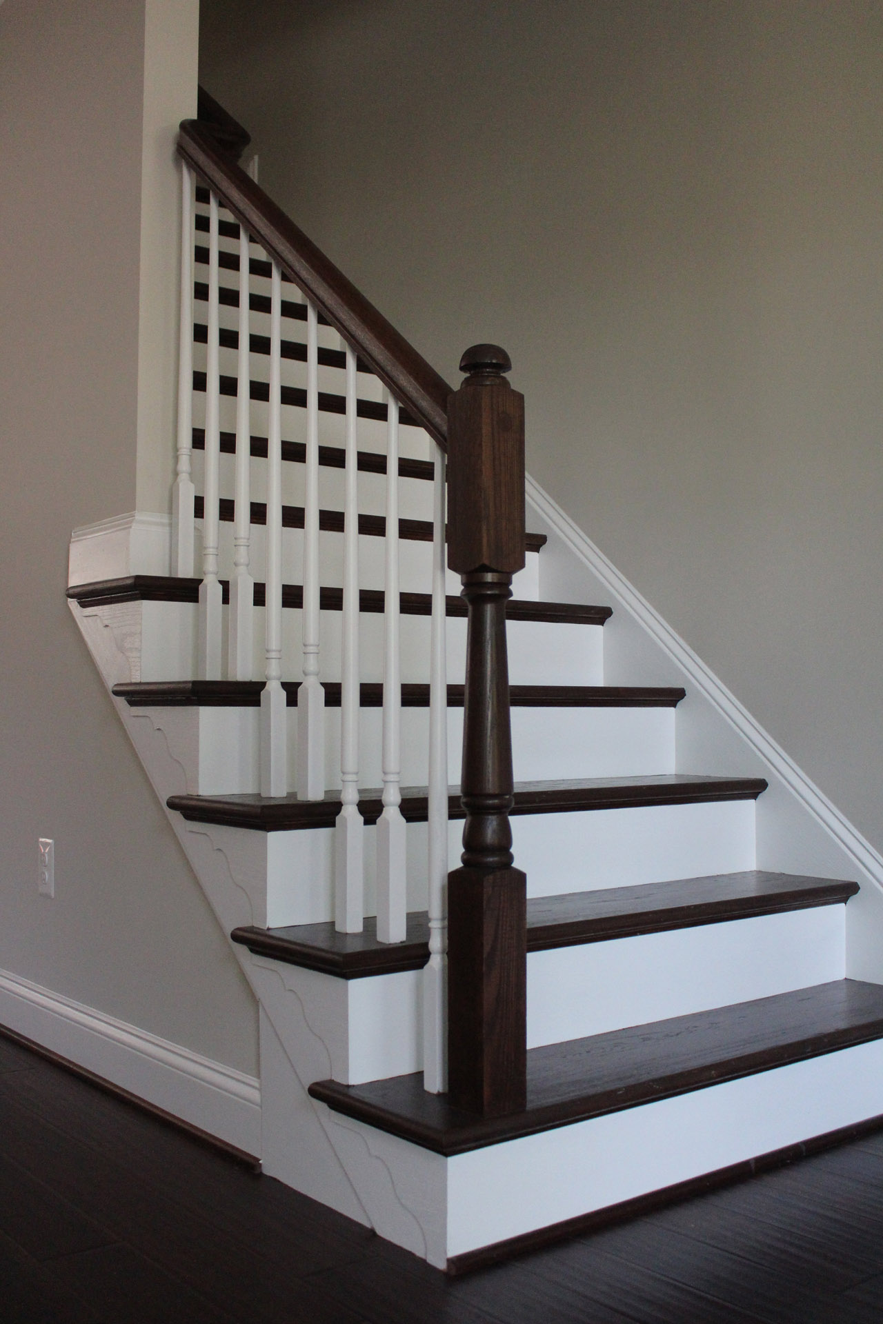 This showcases a completed loudoun stairs project within a home in northern virginia. 