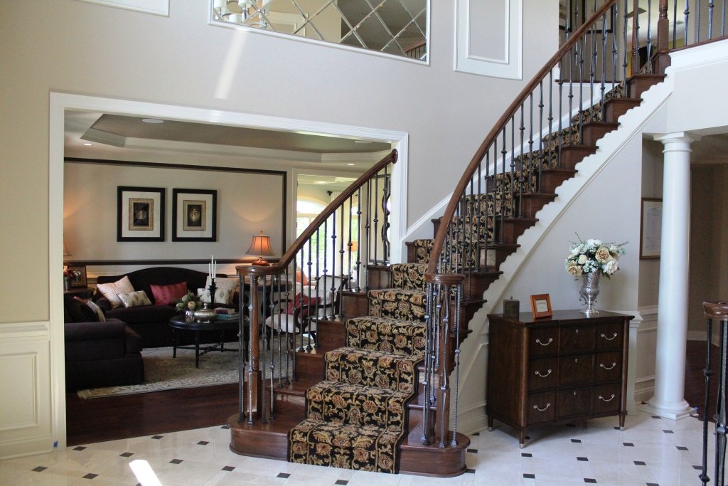 This showcases a completed loudoun stairs project within a home in northern virginia. 
