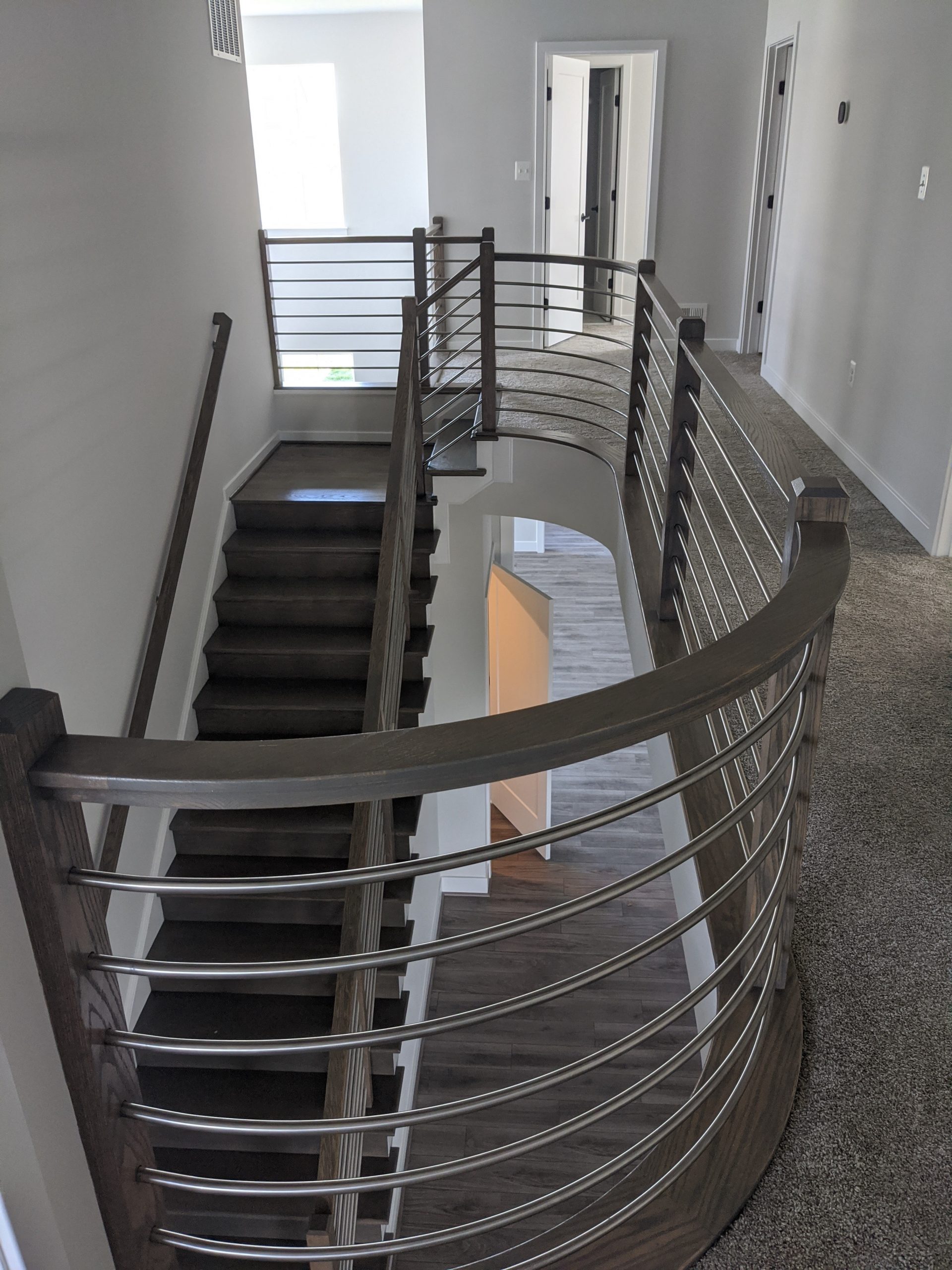 This showcases a completed loudoun stairs project within a home in northern virginia. 