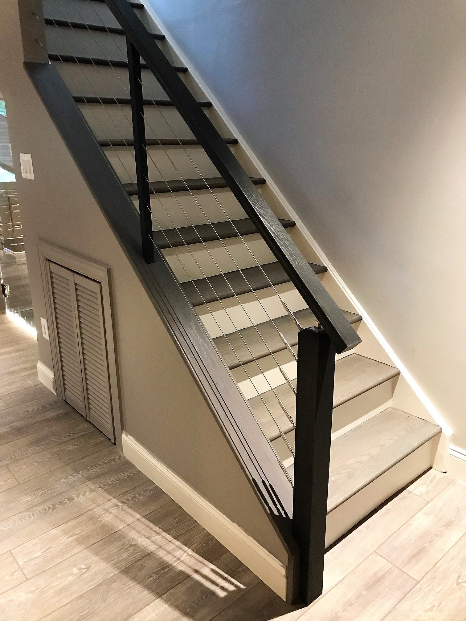 This showcases a completed loudoun stairs project within a home in northern virginia. 
