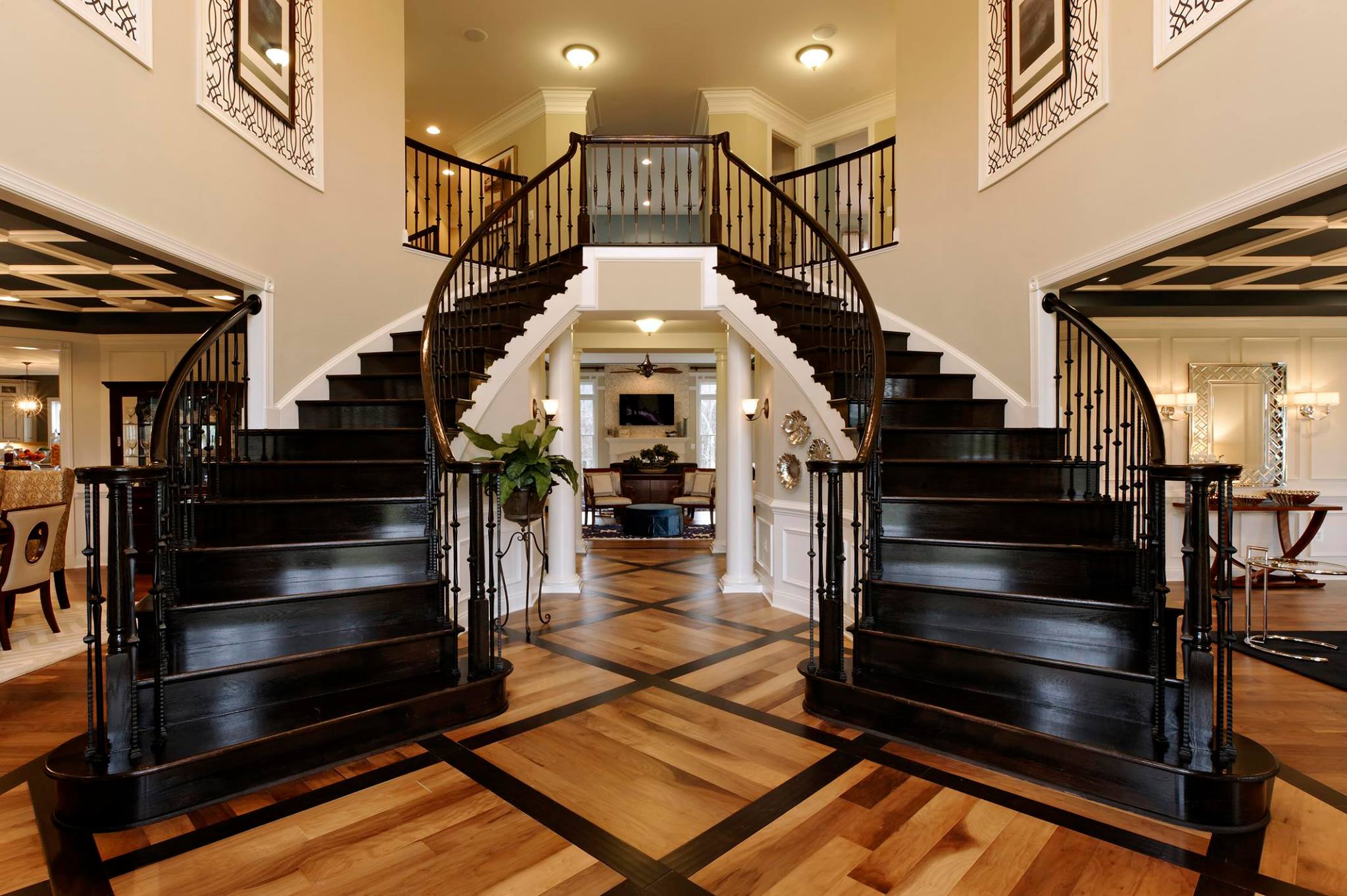 This showcases a completed loudoun stairs project within a home in northern virginia. 